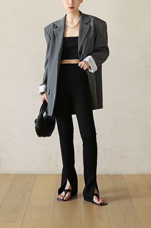 長腿神器! 高腰微喇叭長褲