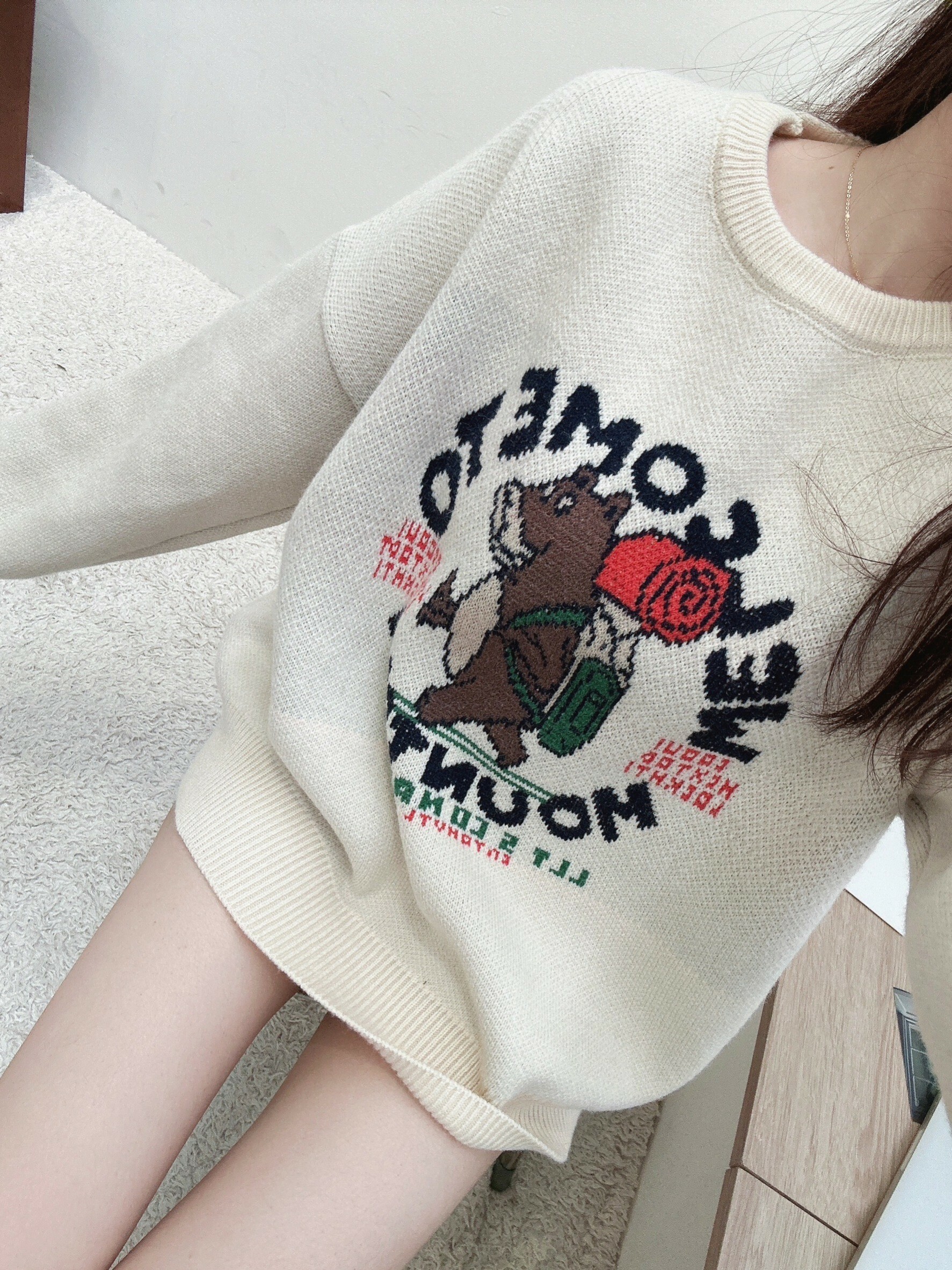 可愛小熊針織毛衣/二色