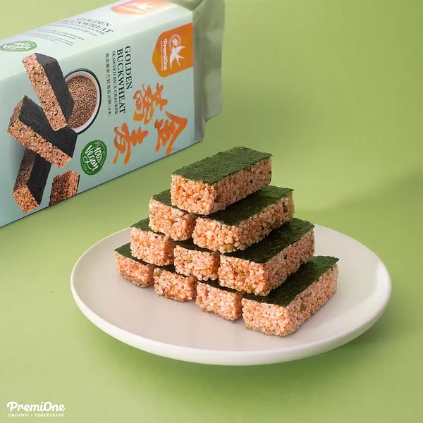 【新年後補貨】黃金蕎麥五穀海苔米餅（純素）｜護心排毒！