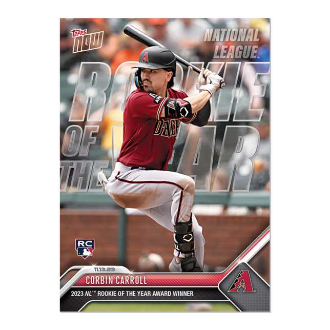 Corbin Carroll 亞利桑那響尾蛇隊 2023 Topps NOW 球員卡 Card OS11
