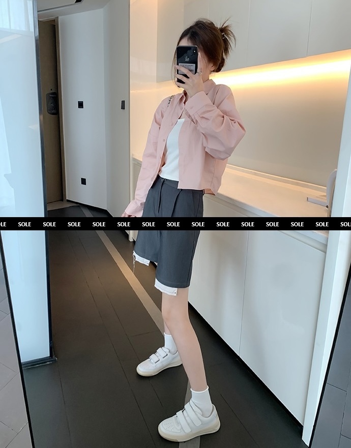 真皮厚底增高 休閒小白鞋(35-40)