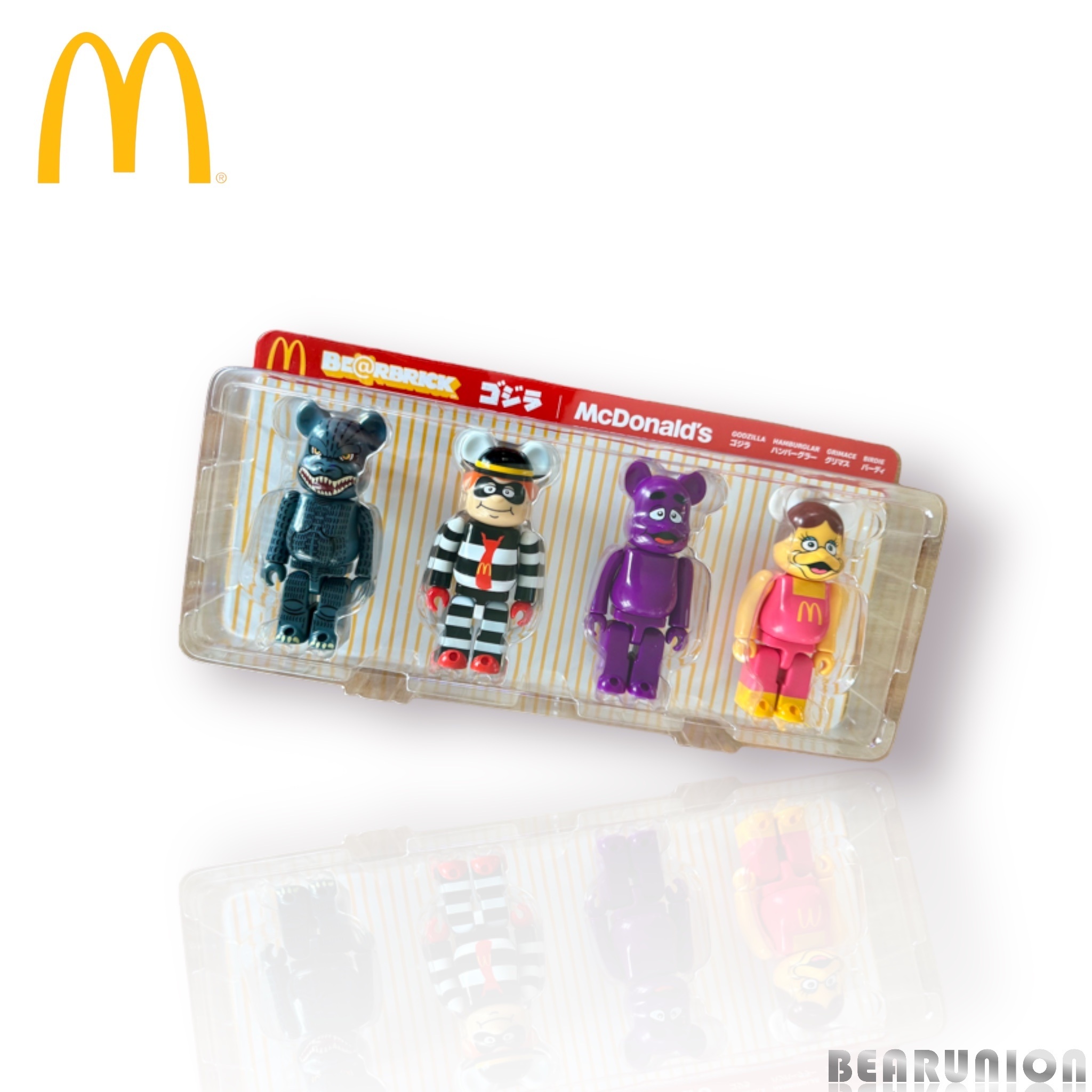 🎏預訂🎏Bearbrick 150% ゴジラ McDonald set of 4