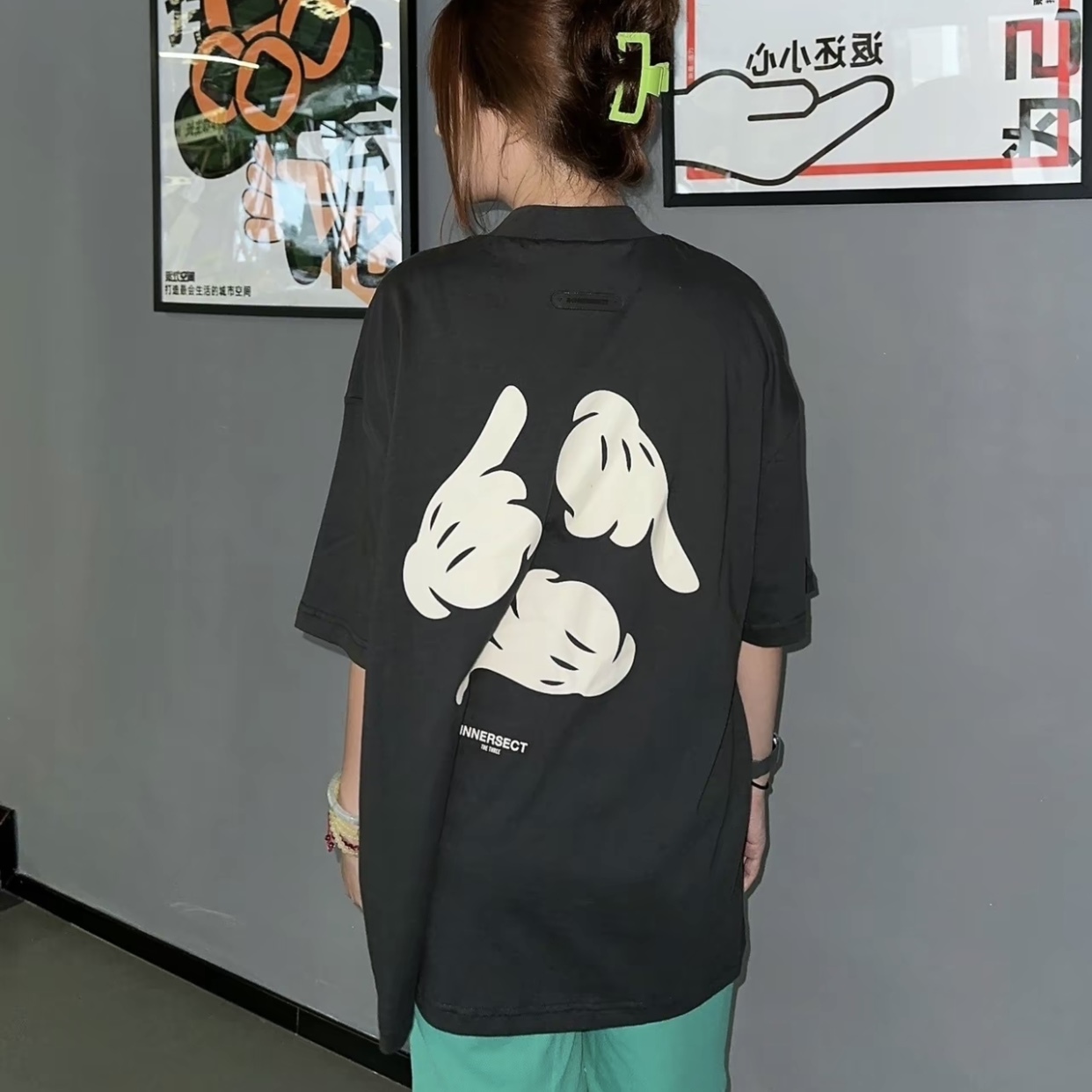 EDC Innersect x FOG Jerry Lorenzo 陳冠希 三生萬物 展場限定 短袖 字母 米奇手套