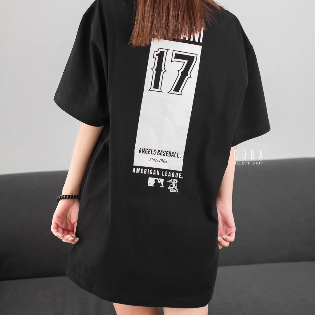 Majestic 大谷翔平 Shohei Ohtani 天使隊 設計款 背號Tee 黑色 6930239-017