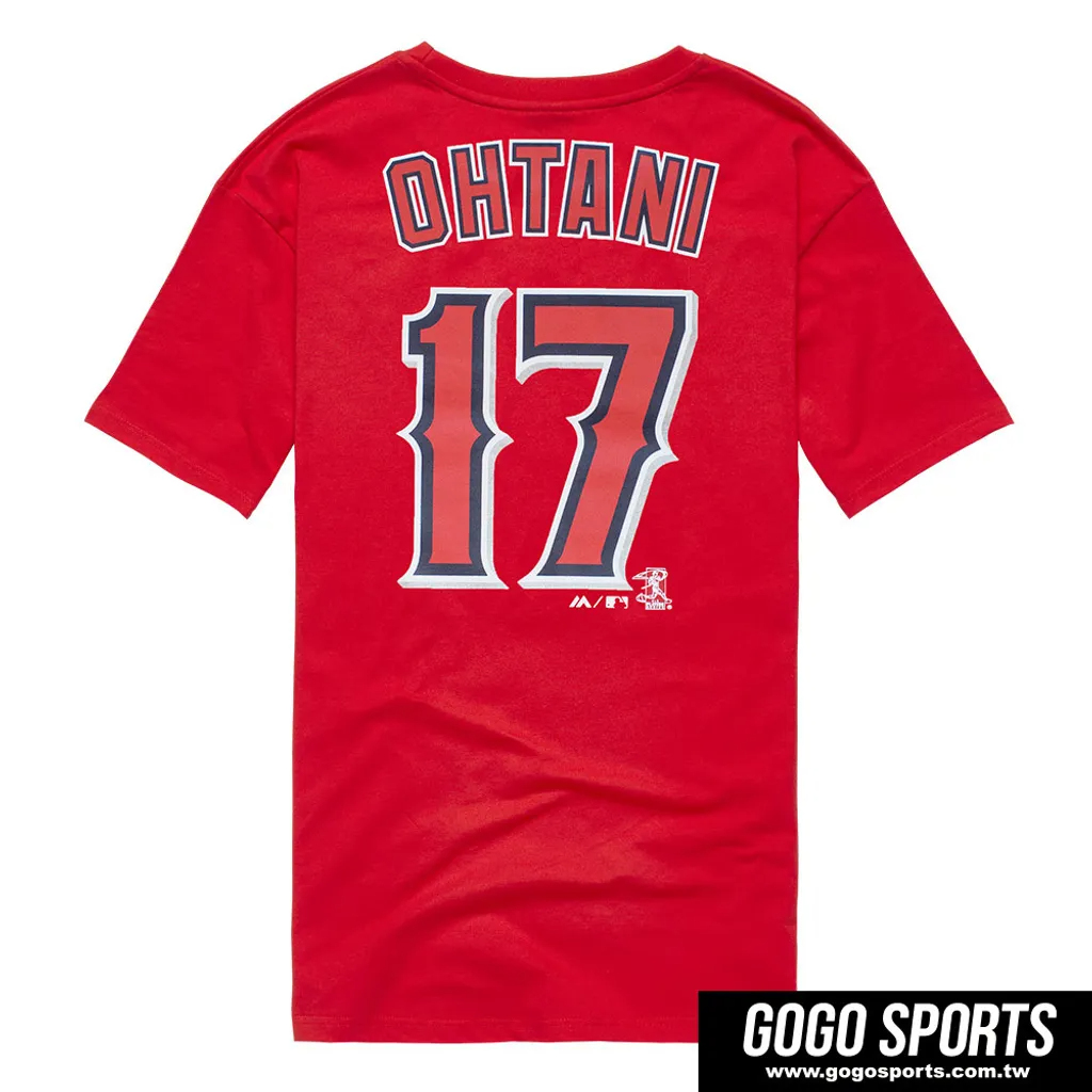 Majestic 大谷翔平 Shohei Ohtani 天使隊 背號Tee 紅色 6760217-150