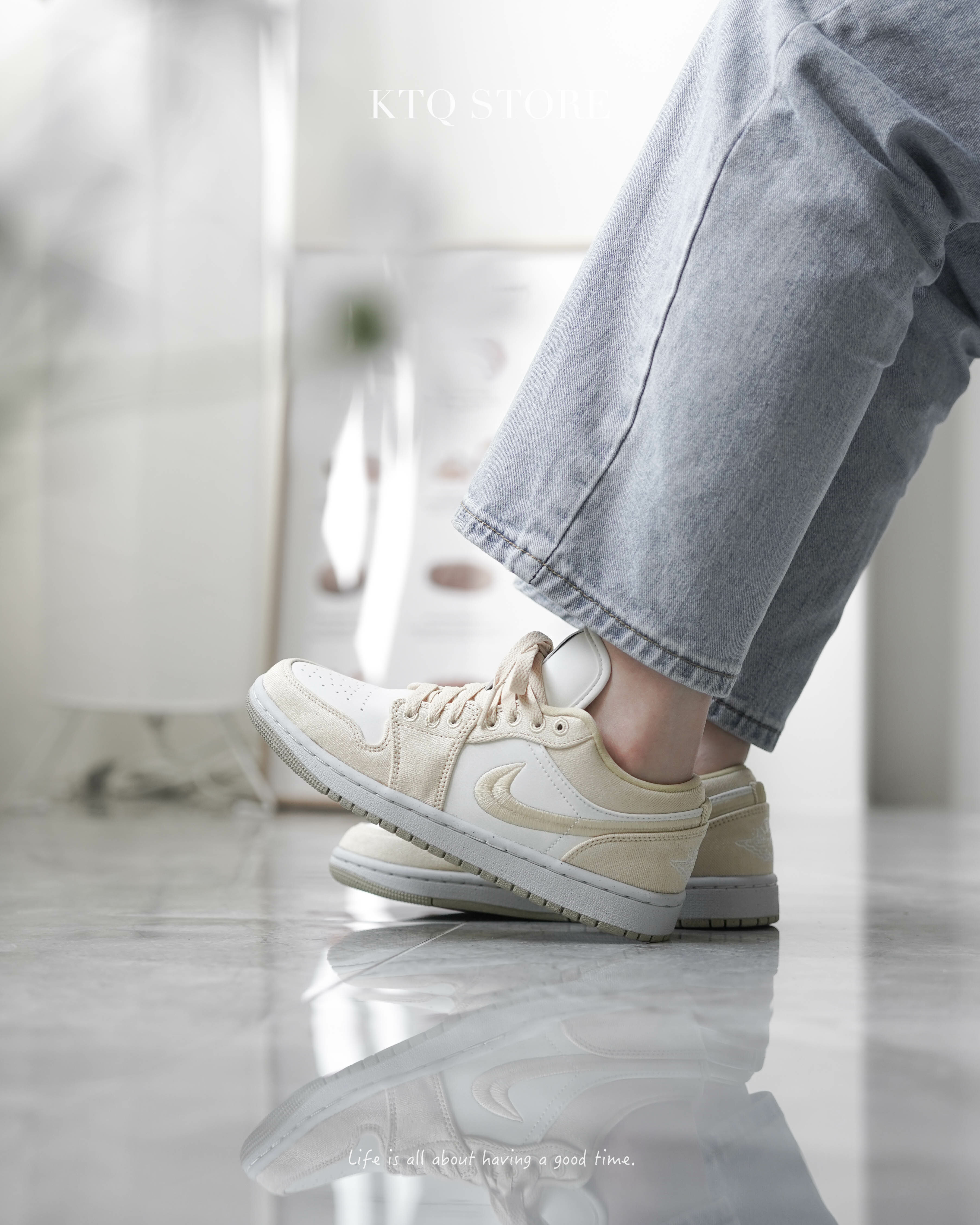 KTQ STORE ‧ Air Jordan 1 Low SE "Canvas" 米黃 女鞋 FN3722-701