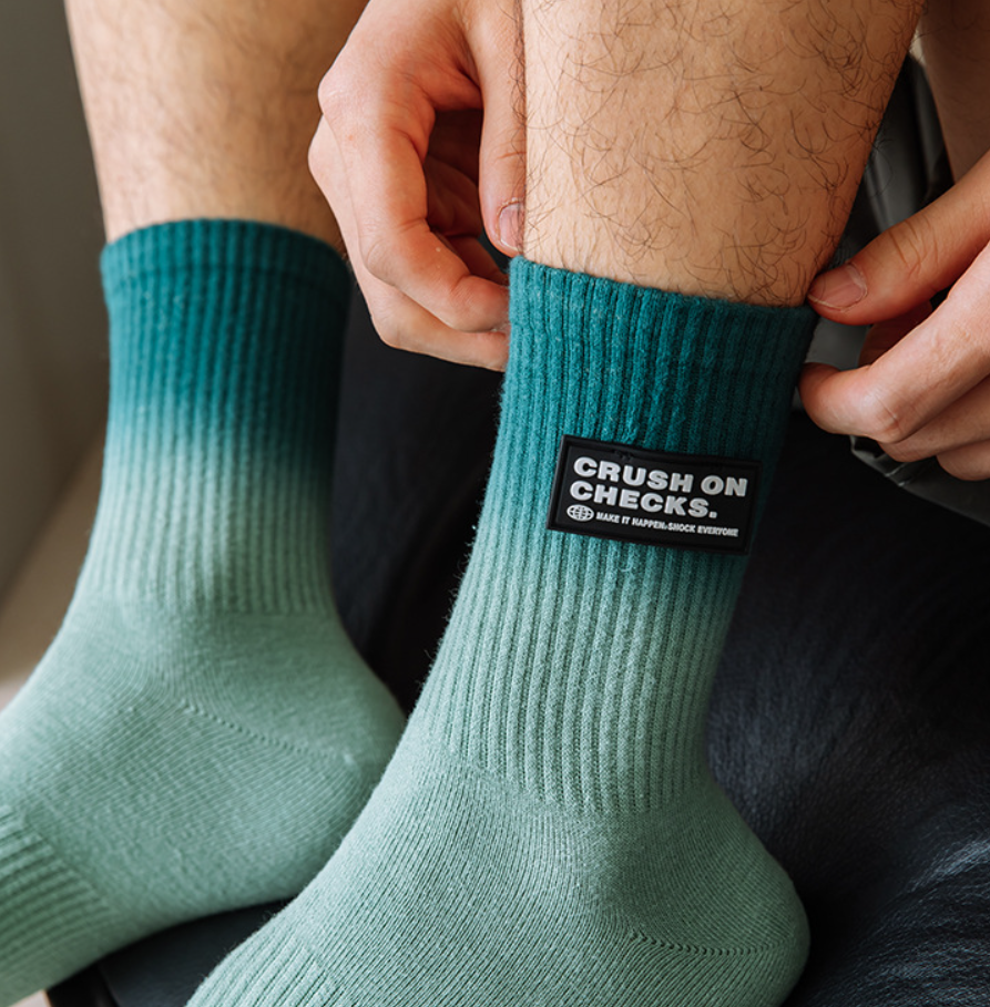 漸層 x 暈染|標牌設計長襪【SCEC004】