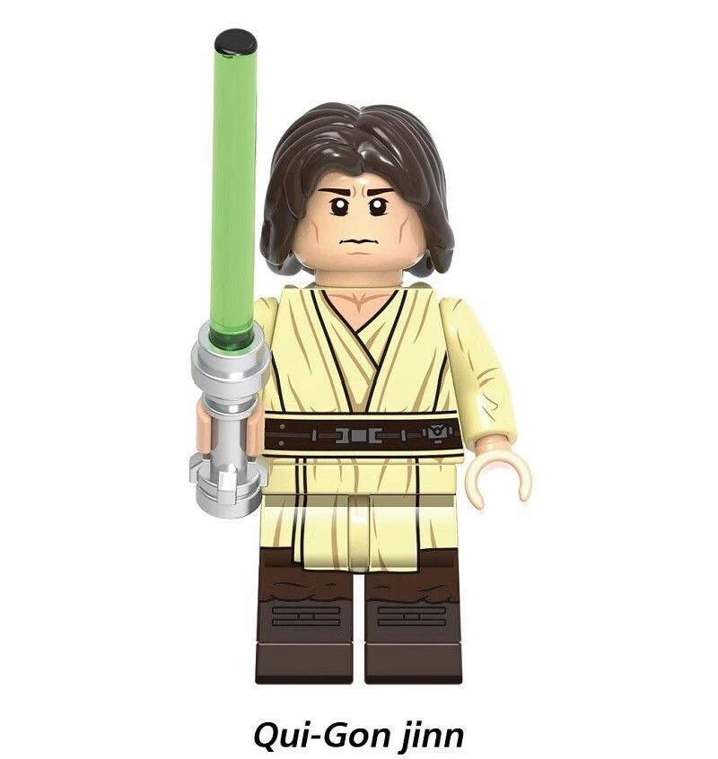 Qui Gon Jinn Star Wars Minifigs fit Lego G0059