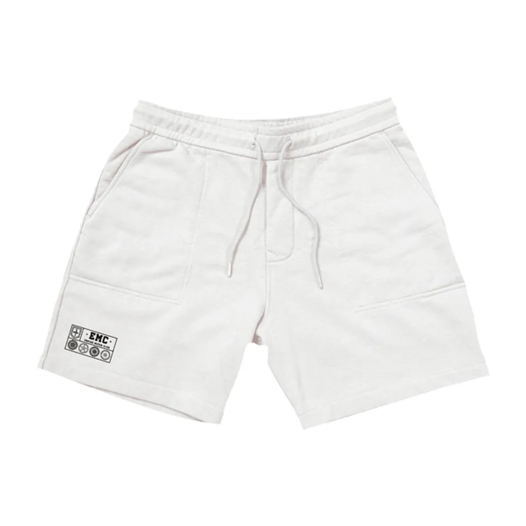 EMC Classic Wheels Shorts (White) 白色 休閒復古 棉短褲 EMCC44