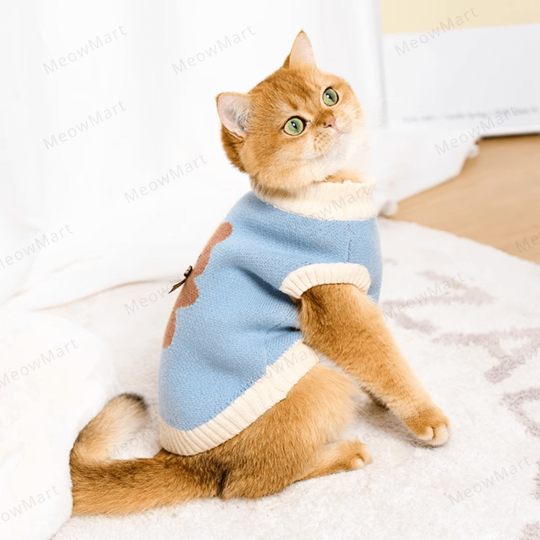 可愛小熊保暖寵物背心 (貓狗適用)