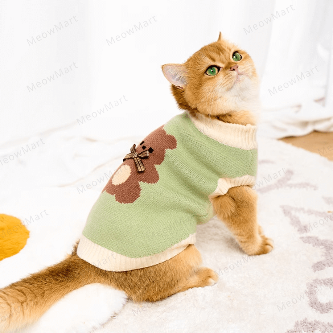 可愛小熊保暖寵物背心 (貓狗適用)