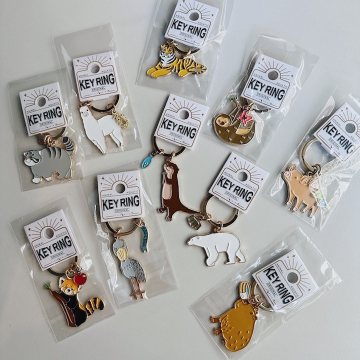 動物 金屬鑰匙圈 吊飾｜日本Field Point