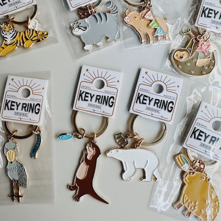 動物 金屬鑰匙圈 吊飾｜日本Field Point
