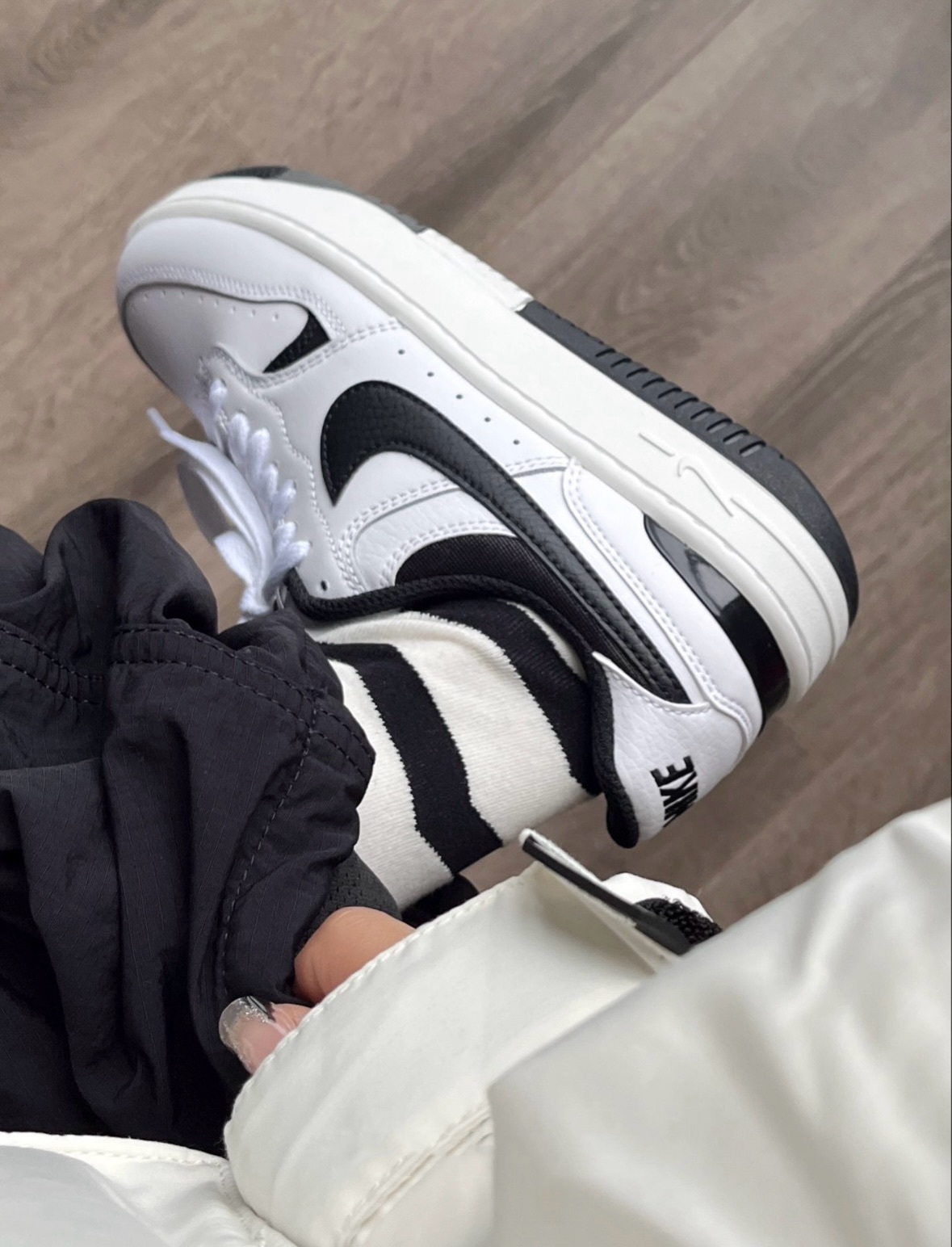 Nike Gamma Force 黑白色 皮革 復古 拼接 DX9176-100/預購