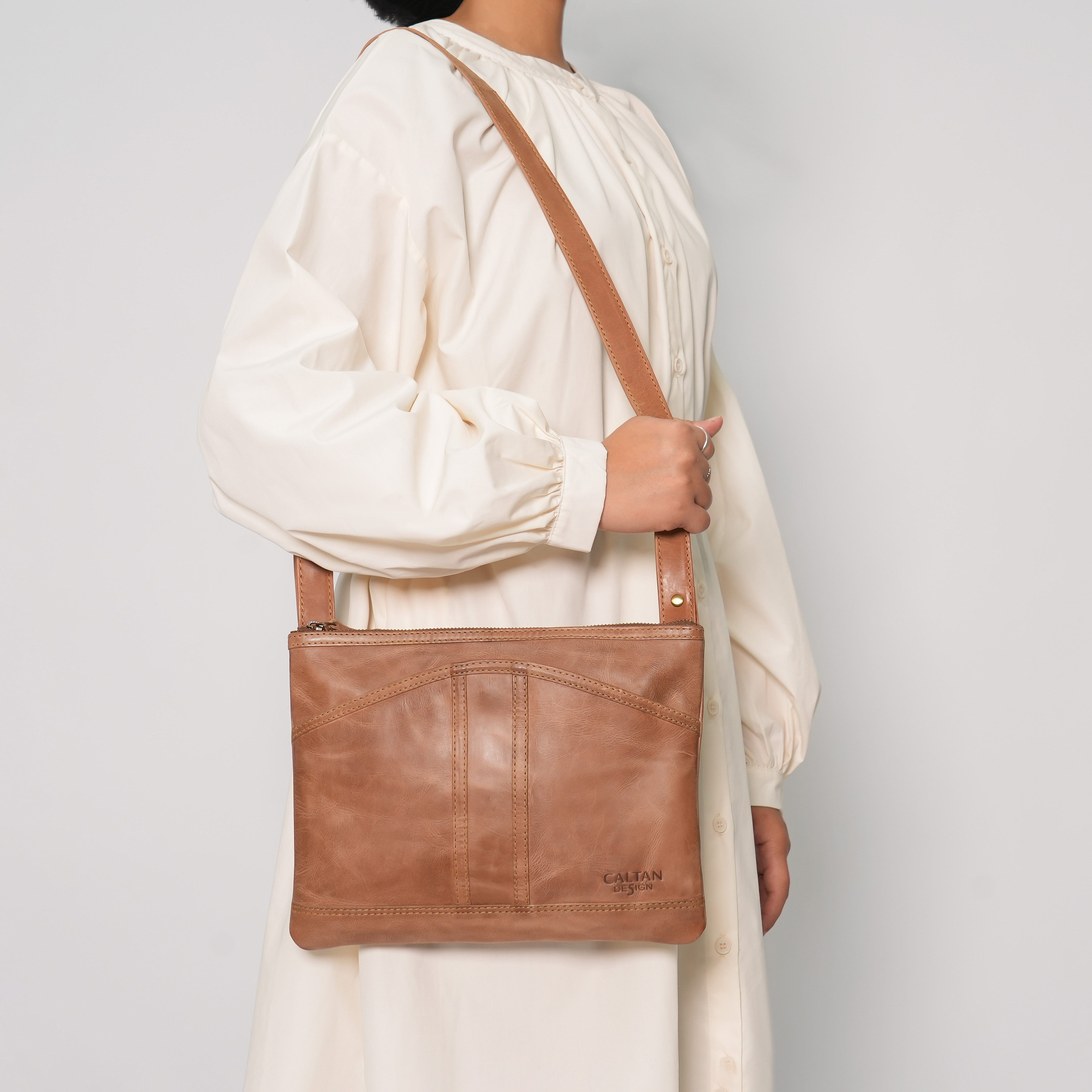 山型輕薄真皮包-ht(5509ht)