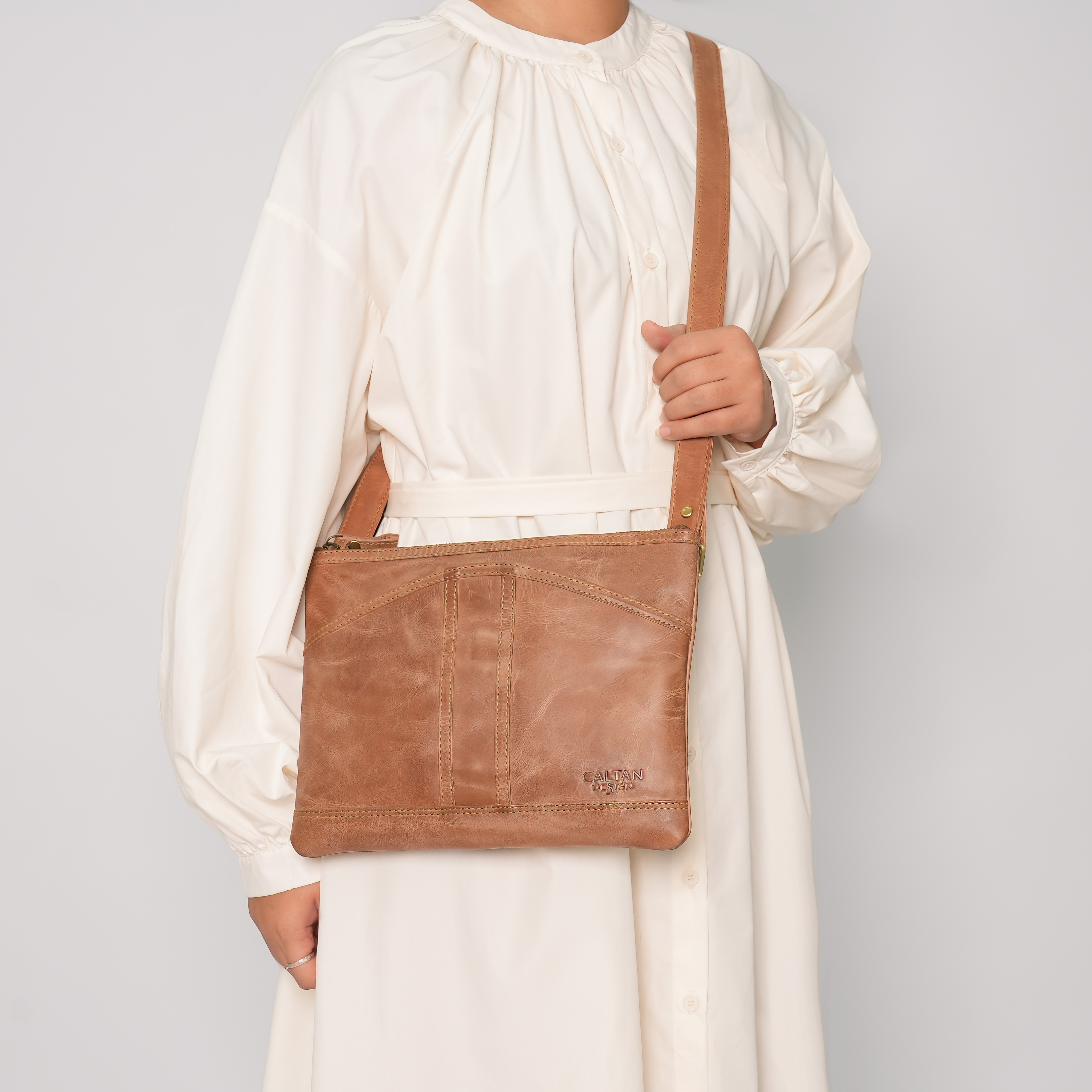 山型輕薄真皮包-ht(5509ht)