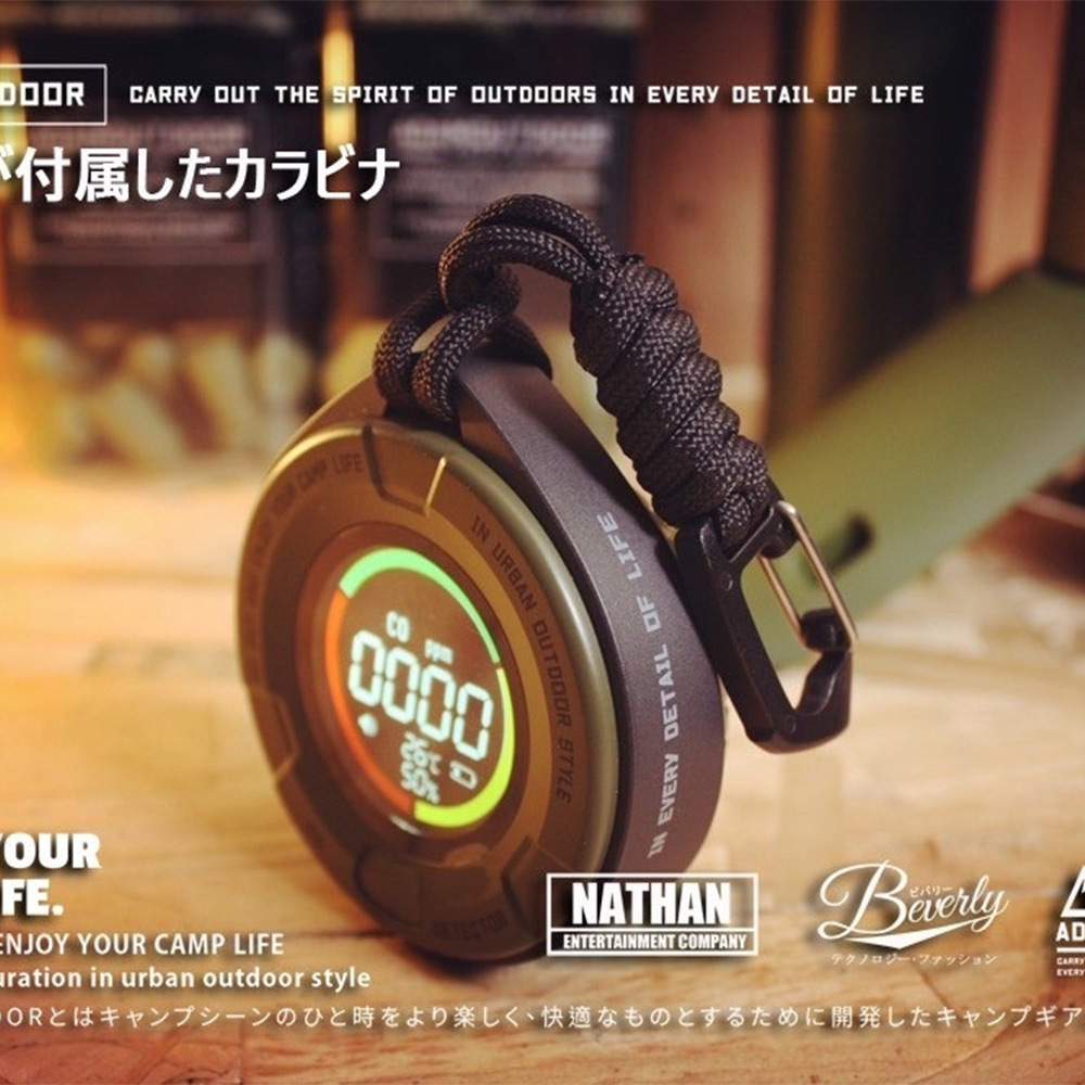 ADAMOUTDOOR｜一氧化碳偵測警報器 軍綠色