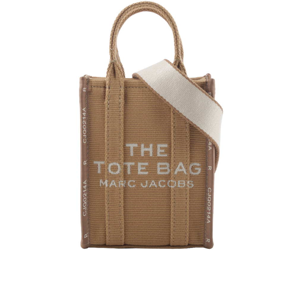 【MARC JACOBS】THE JACQUARD TOTE 雙色迷你手機托特包(駝色) 2R3HCR027H01 230