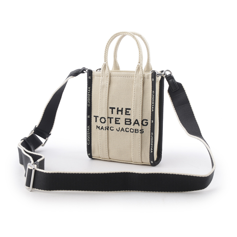 【MARC JACOBS】THE JACQUARD TOTE 雙色迷你手機托特包(淺米色) 2R3HCR027H01 263
