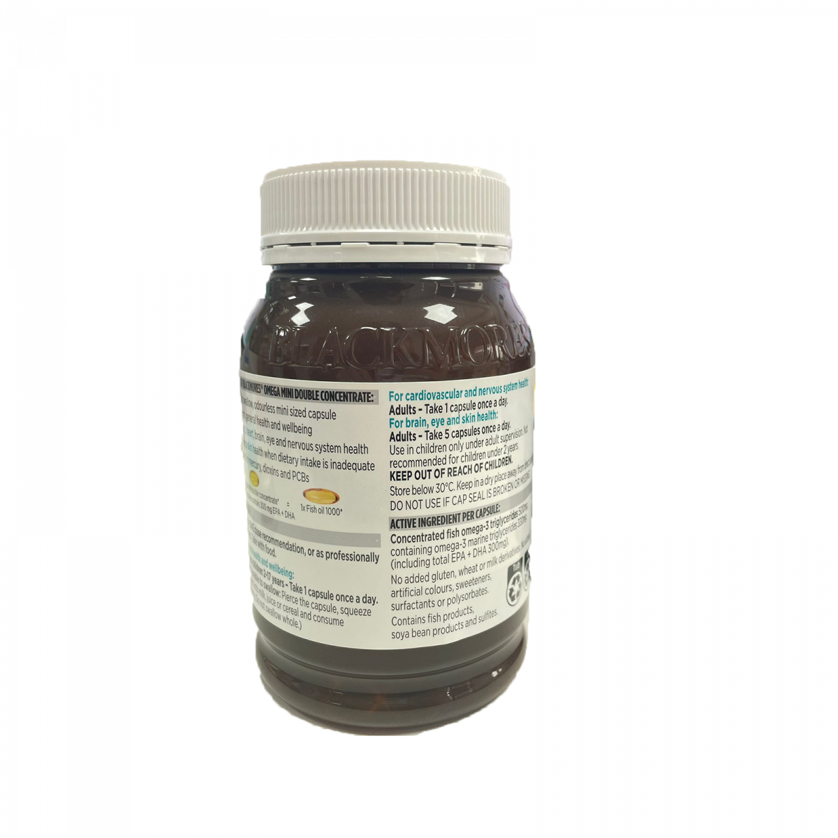 BLACKMORES - 無腥味魚油迷你膠囊 400粒 【平行進口】