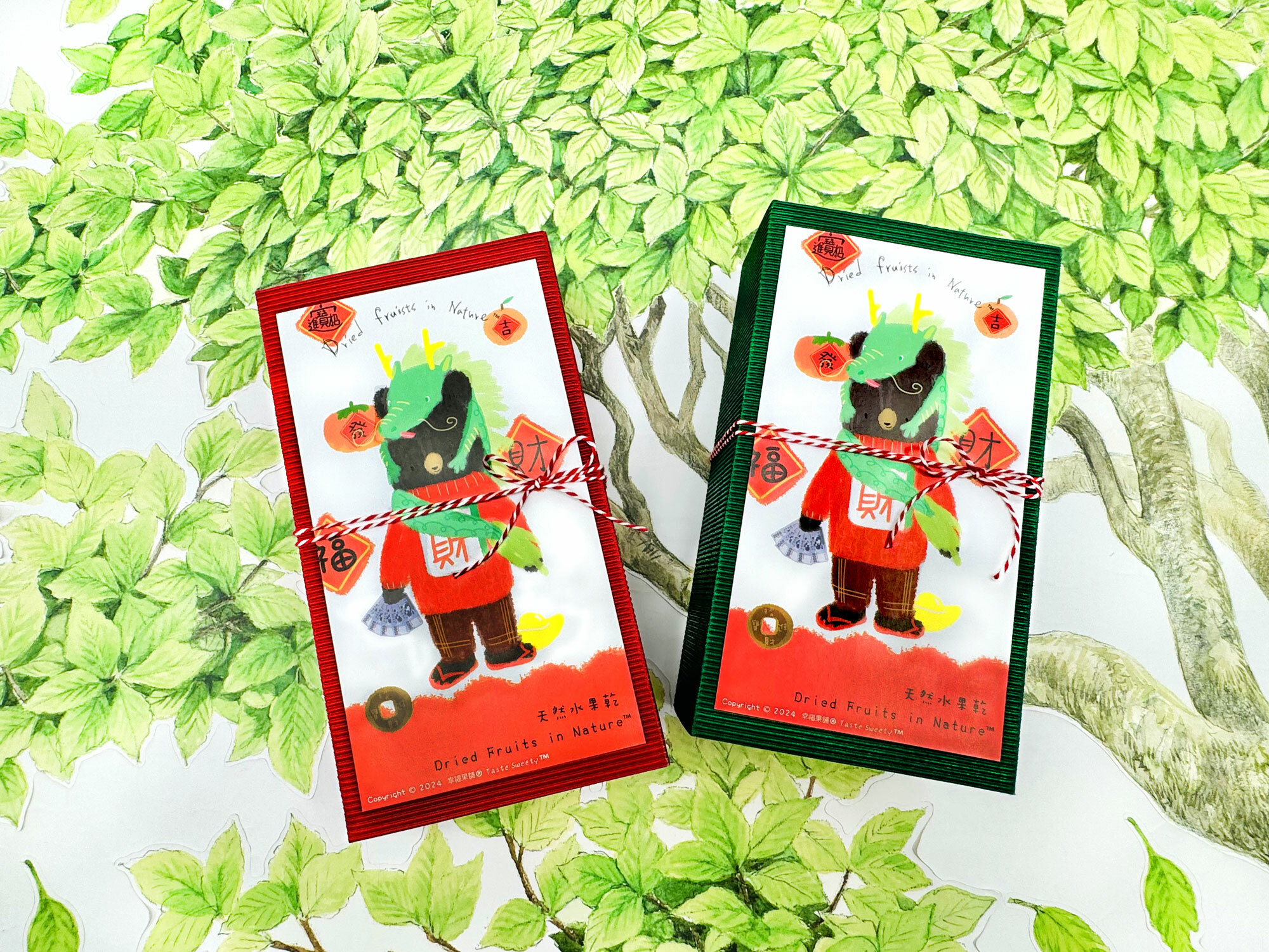 熊發財水果乾小禮盒10入