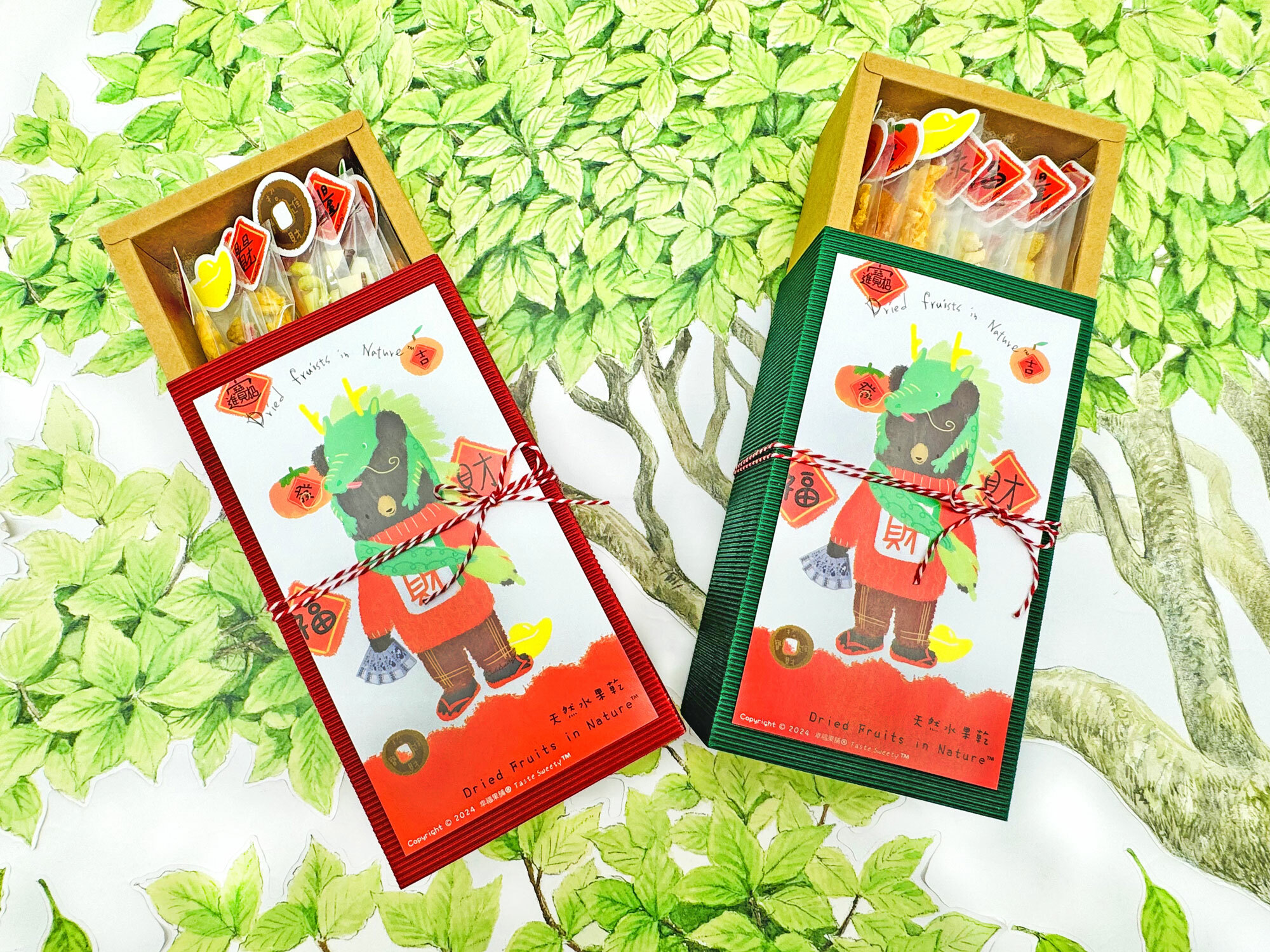 熊發財水果乾小禮盒10入