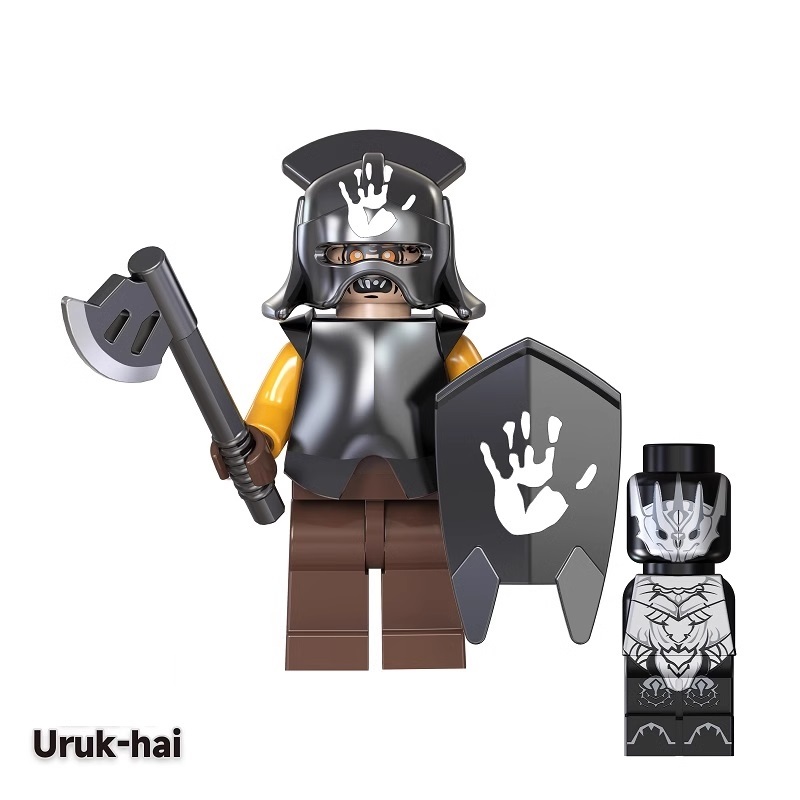 Uruk Hai Lord of the Rings Custom Minifigures Minifigs Fit Lego TV5011