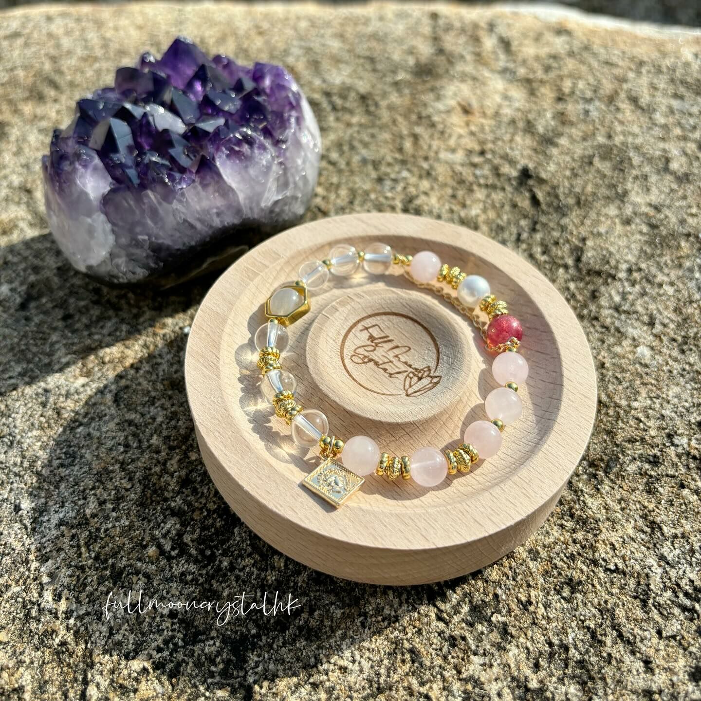 粉晶設計款手串