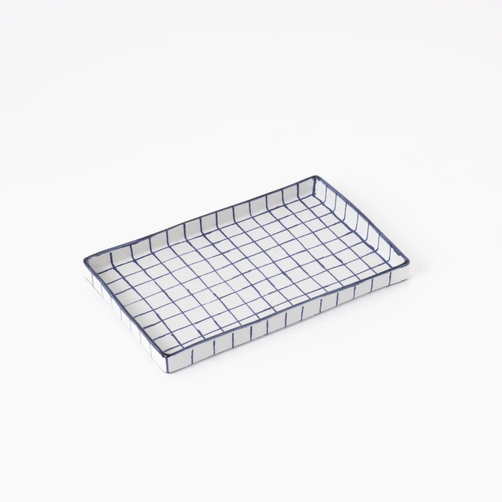 格子長方盤