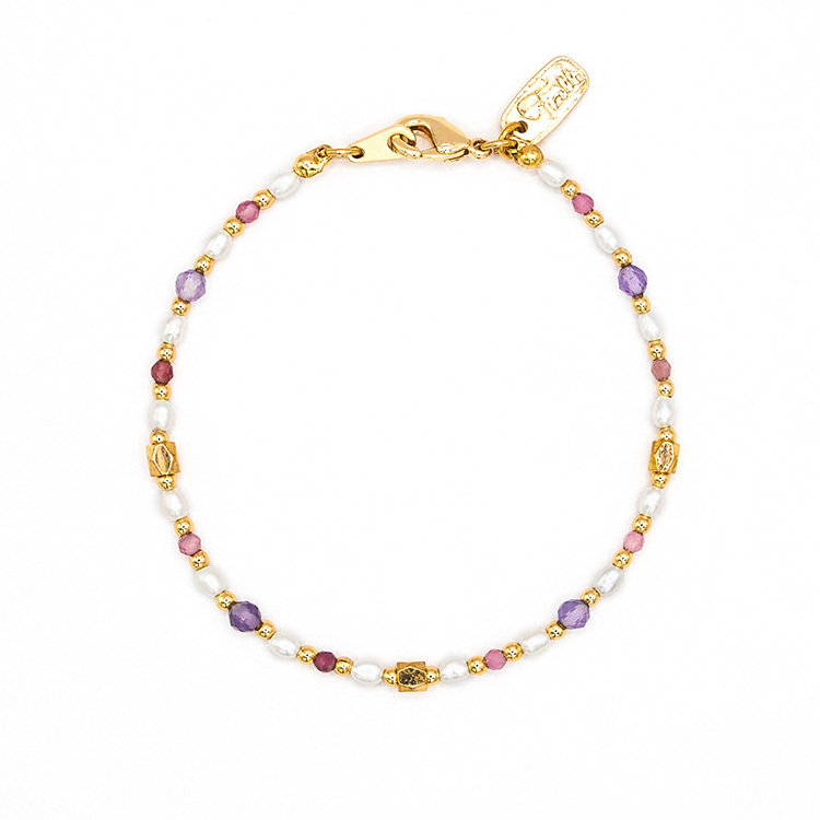 《官網限定》｜貴人運｜花園漫遊 – 碧璽紫水晶 – 手鍊