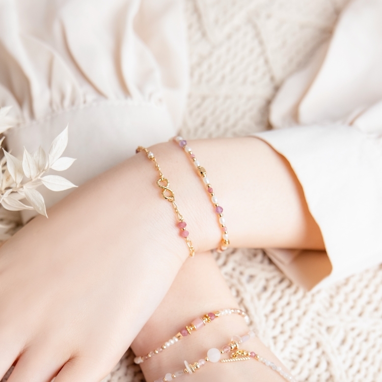 《官網限定》｜貴人運｜花園漫遊 – 碧璽紫水晶 – 手鍊