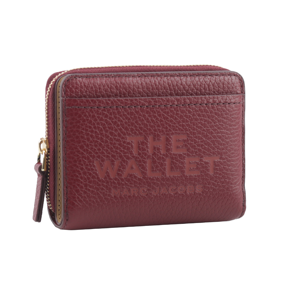 【MARC JACOBS】壓印標誌對開暗釦二折迷你短夾