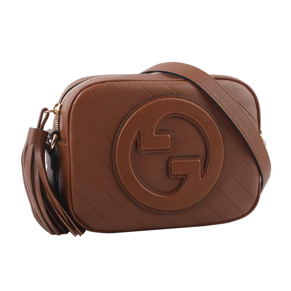 【GUCCI】Blondie GG 標誌及流蘇小款相機包(原色) 742360 1IV0G 2535