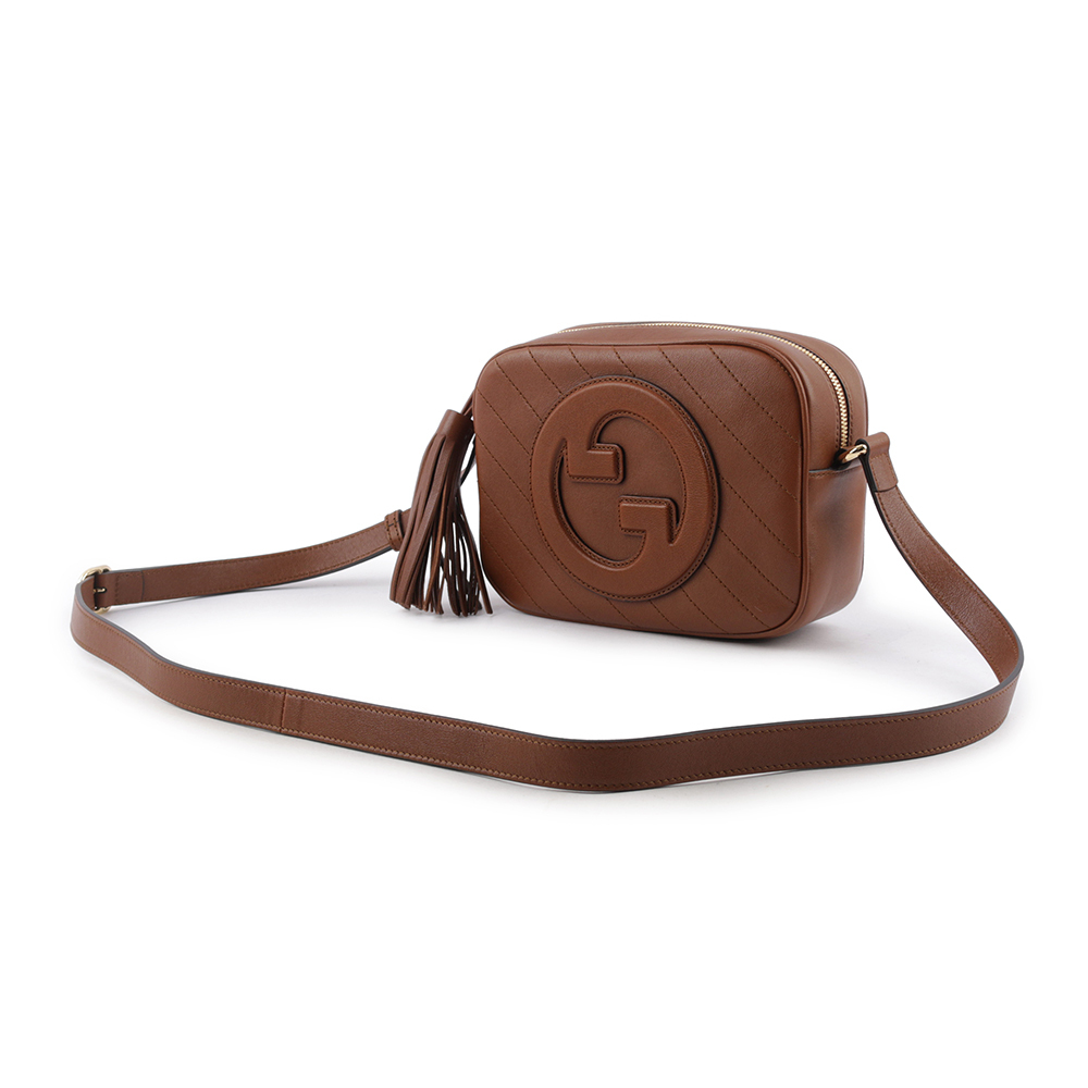 【GUCCI】Blondie GG 標誌及流蘇小款相機包(原色) 742360 1IV0G 2535