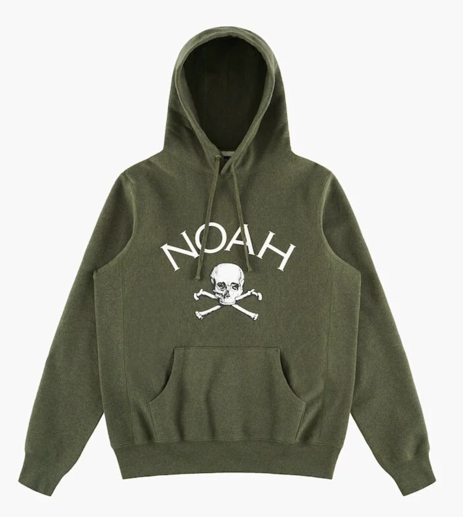 [現貨] NOAH Jolly Roger Hoodie | Olive