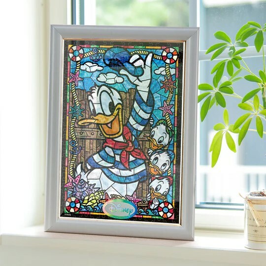 唐老鴨彩色玻璃 (透明樹脂)