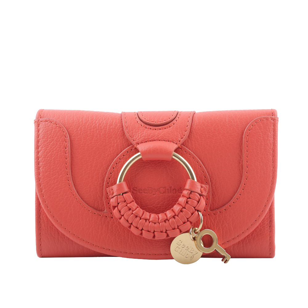 【See by Chloé】HANA系列牛皮翻蓋中夾