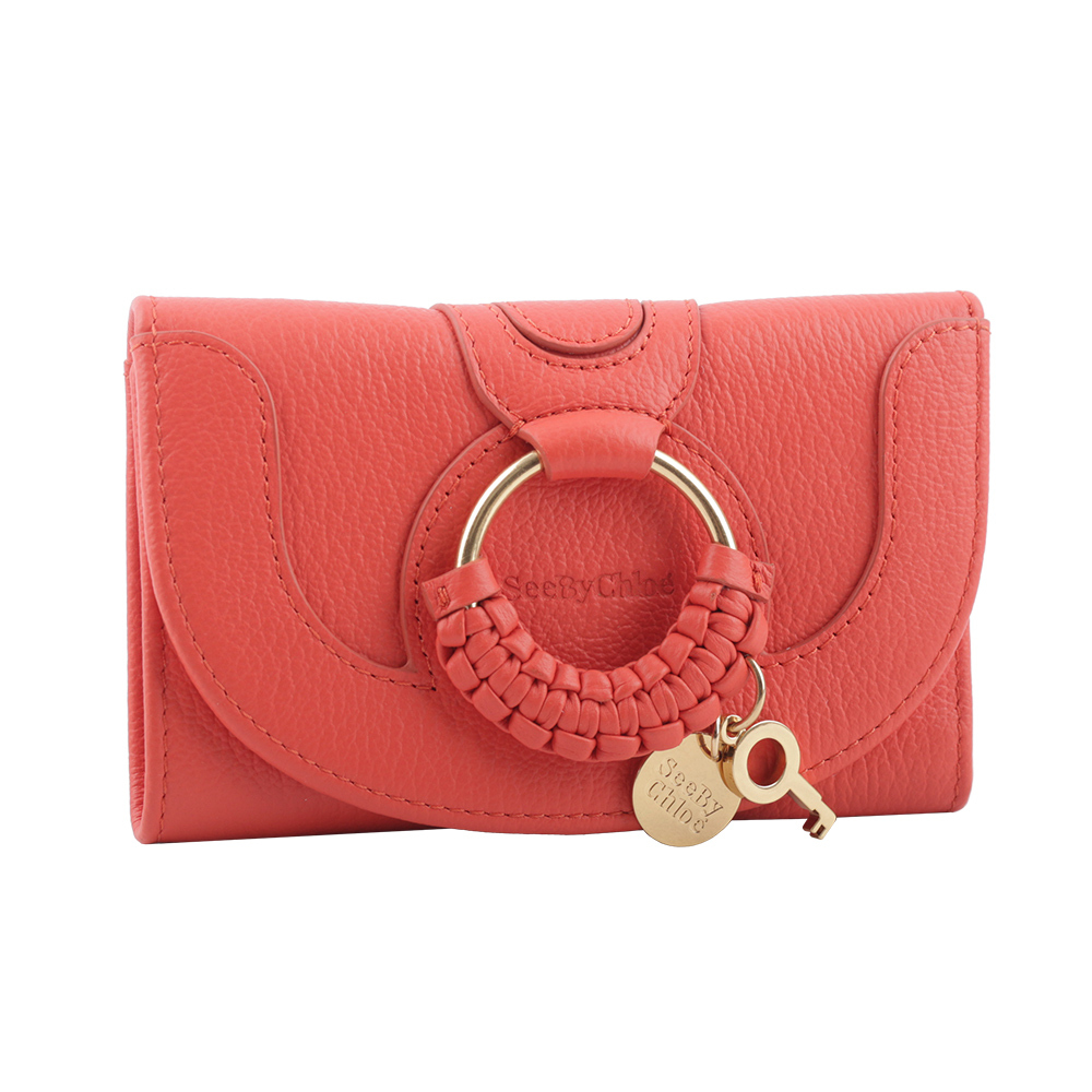 【See by Chloé】HANA系列牛皮翻蓋中夾