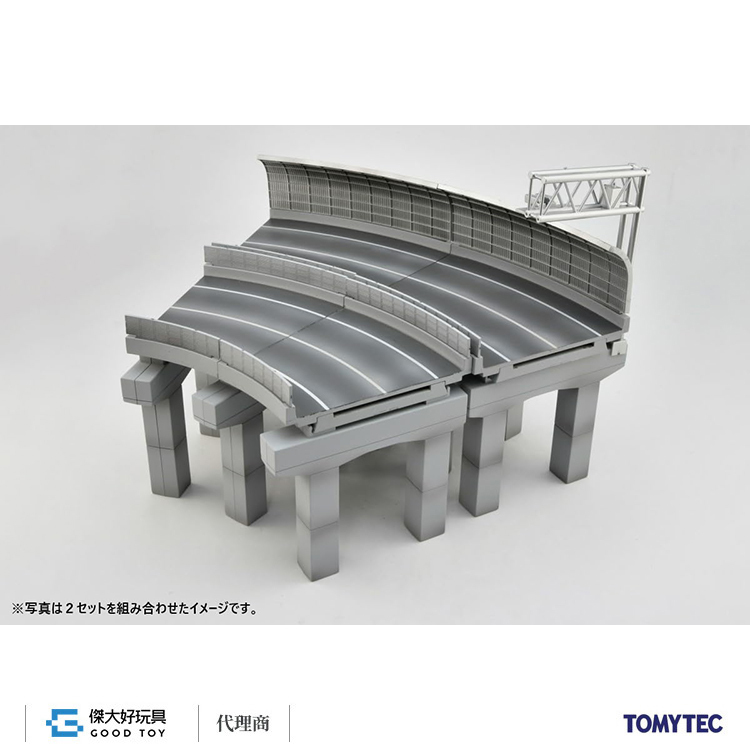 TOMYTEC 330264 建物 187 高速道路 彎道組
