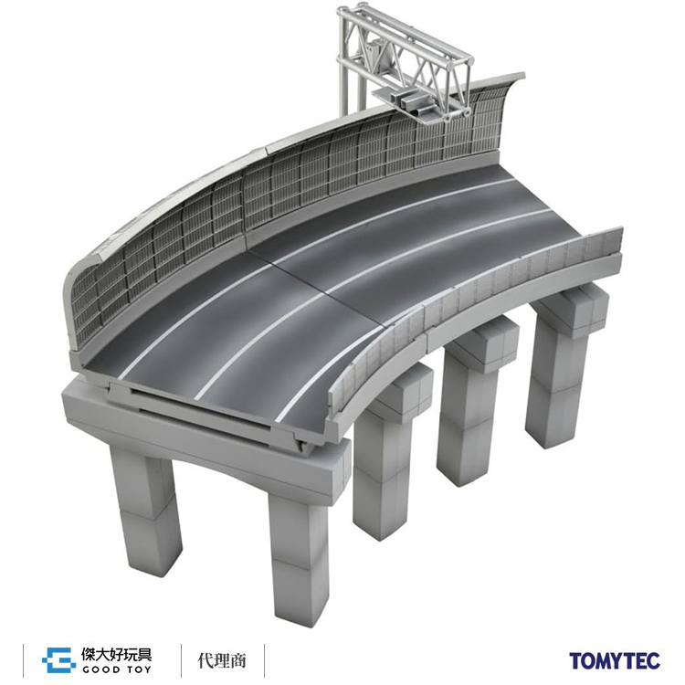 TOMYTEC 330264 建物 187 高速道路 彎道組