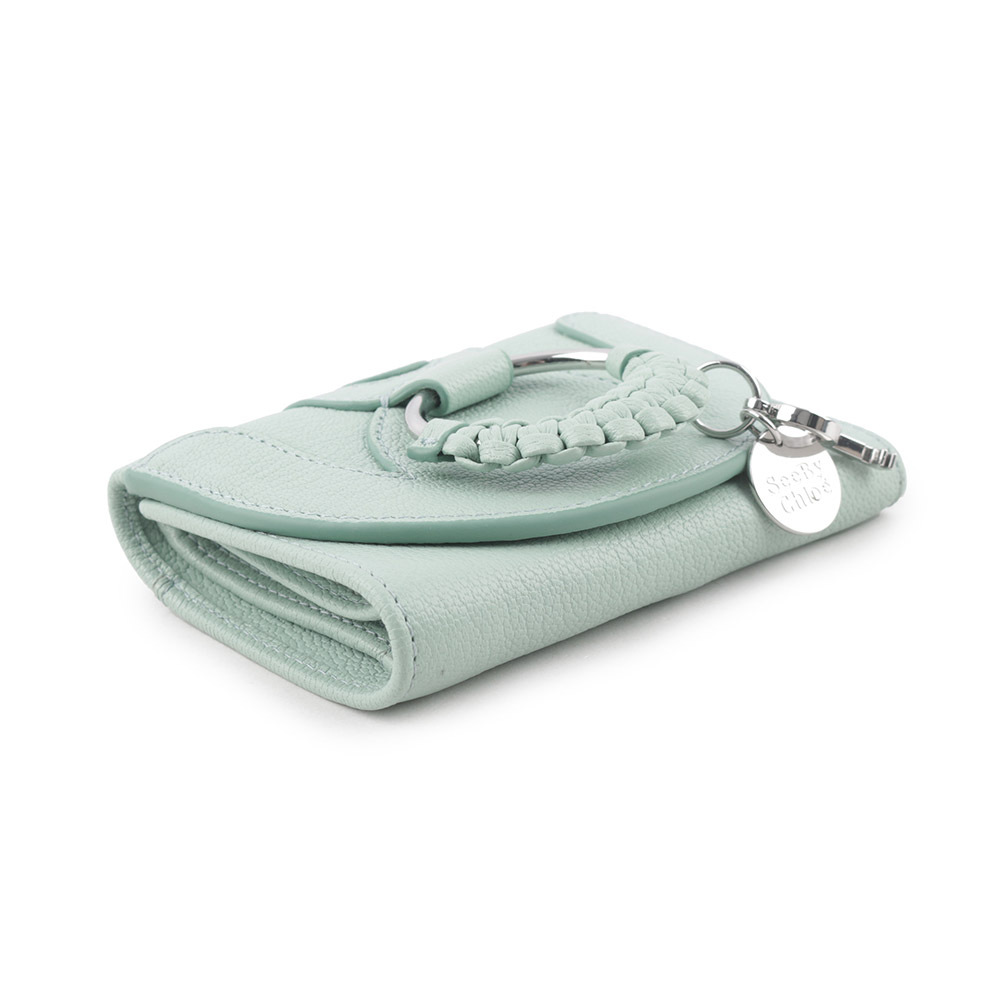【SEE BY CHLOE】HANA系列三折零錢袋短夾(藍綠色) CHS24SP866D5141U