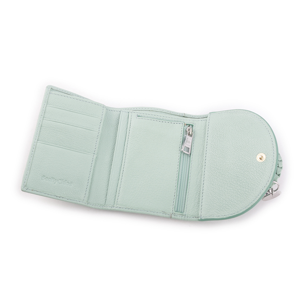 【SEE BY CHLOE】HANA系列三折零錢袋短夾(藍綠色) CHS24SP866D5141U