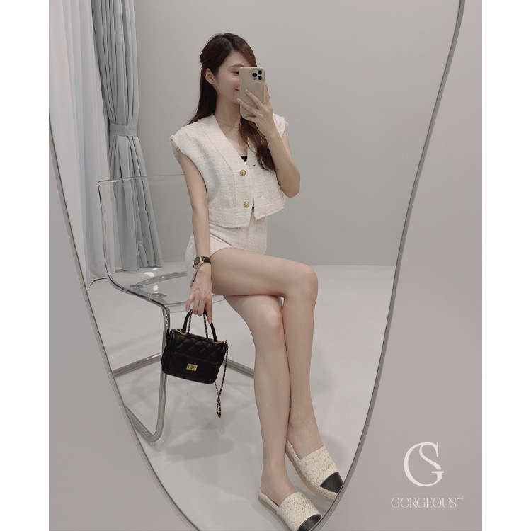 G8079 現貨「 香香款撞色半拖包鞋」