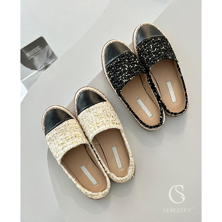 G8079 現貨「 香香款撞色半拖包鞋」