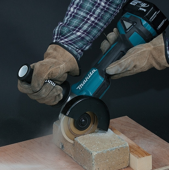 "MAKITA"牧田牌 充電式角向磨光機 100mm(無碳刷)(安全開關)(電子剎車)(鋰18V)