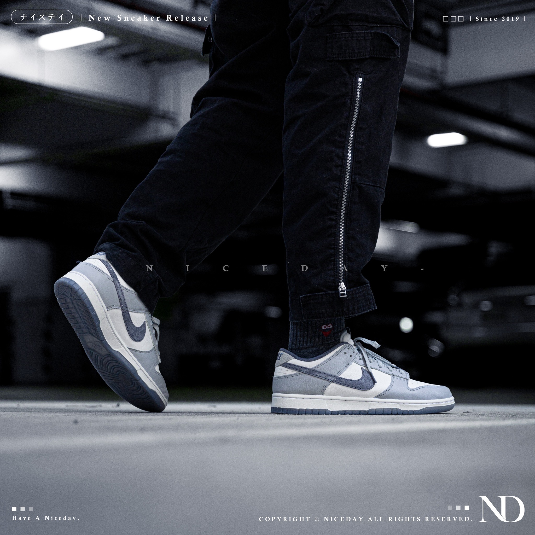 NICEDAY 部份現貨/代購 Nike Dunk Low 紫灰白 翻毛皮勾勾 冰底 海外款 男女尺寸