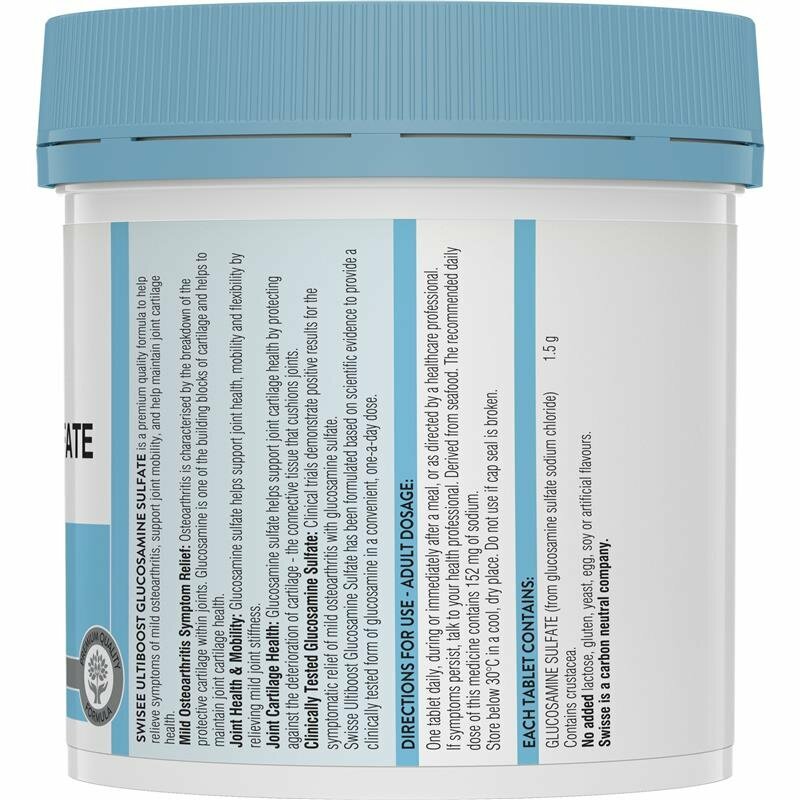 Swisse - Ultiboost 健骨硫酸葡萄糖胺片 1500mg (210粒) 【平行進口】