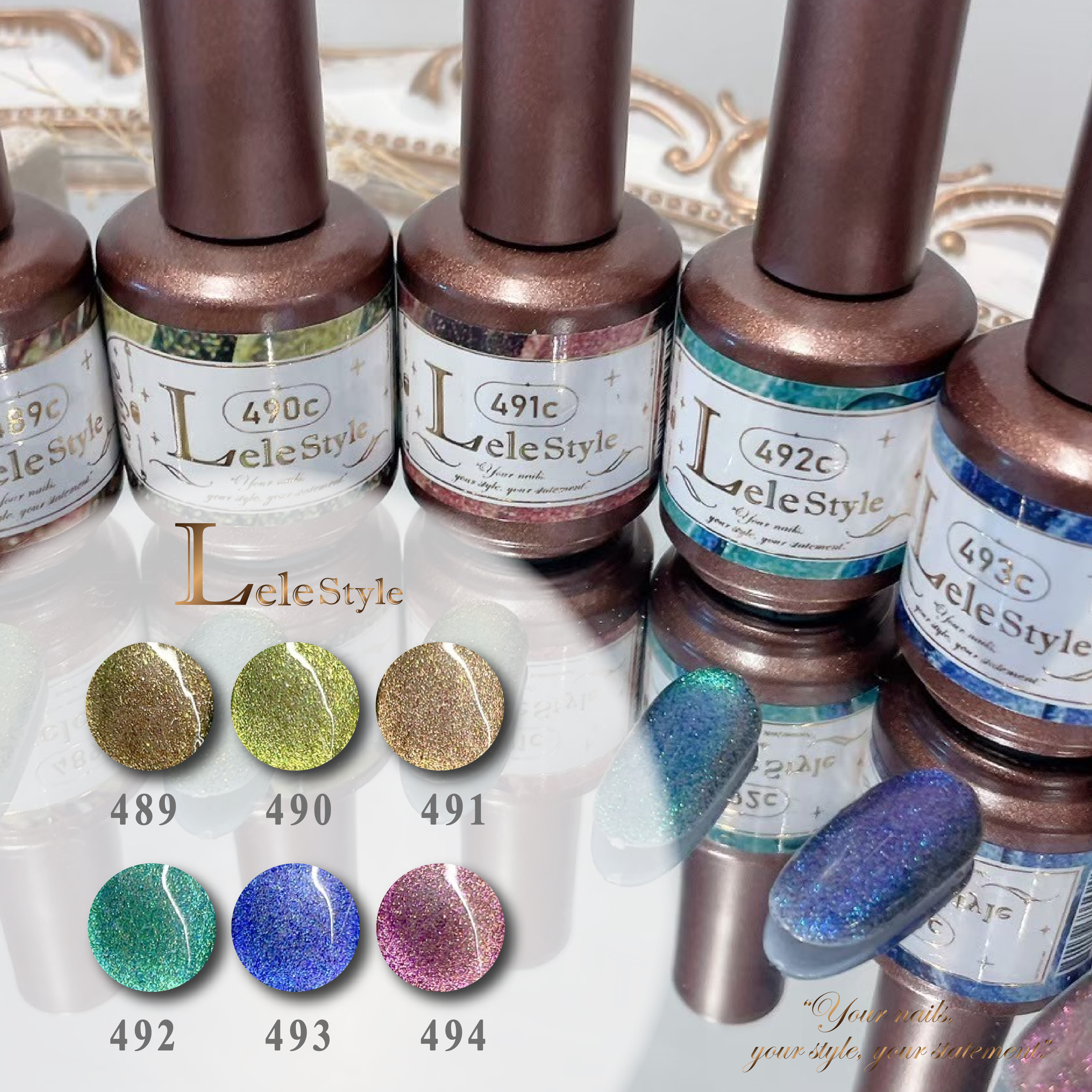 【Lele Style】莉莉膠-繁星閃耀貓眼 489-494