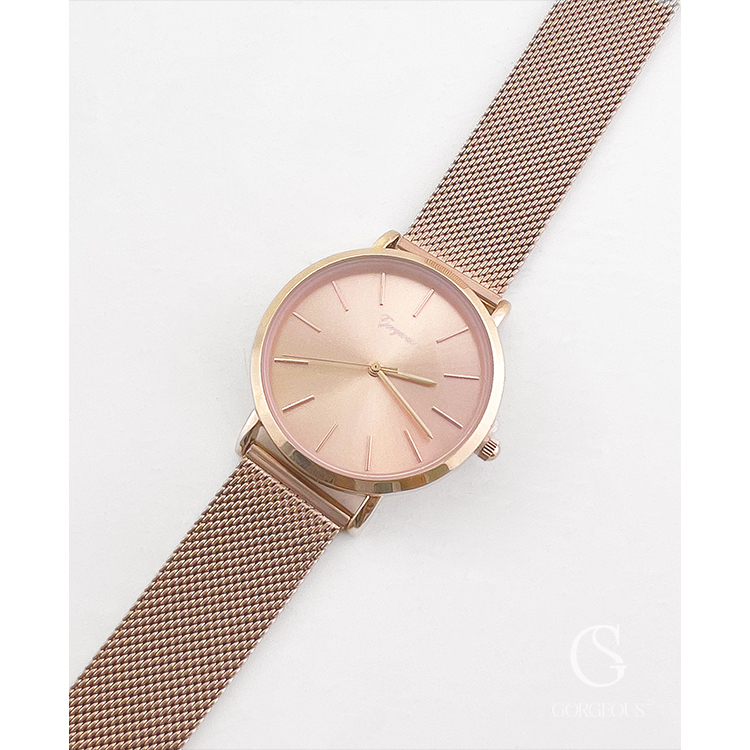G9157 現貨「 GORGEOUS.22 ROSE GOLD 手錶」
