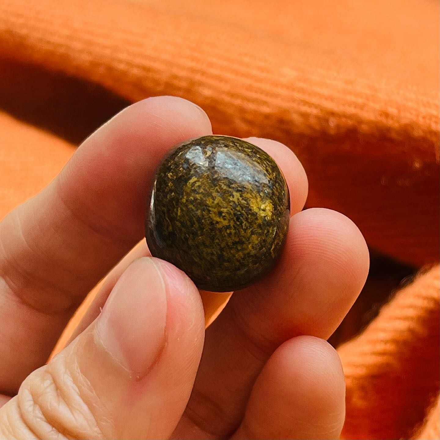 [原石] 古銅輝石 水晶滾石